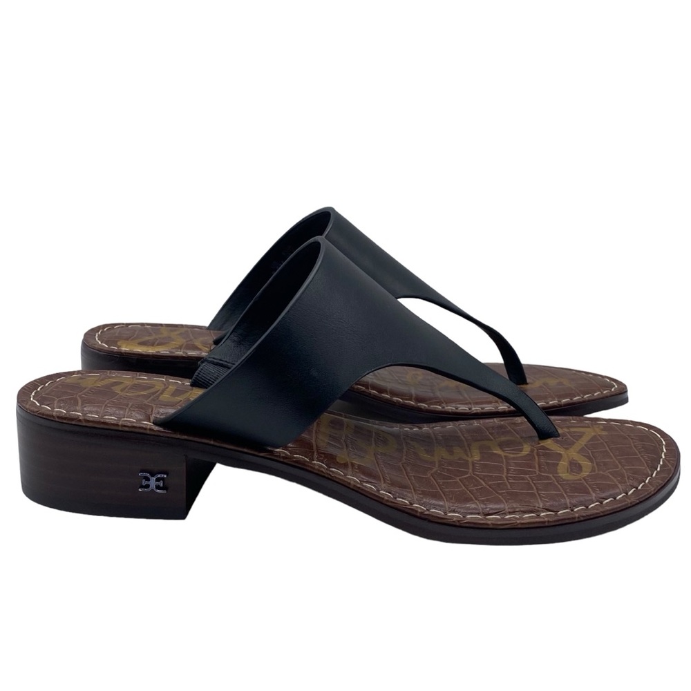 Sam Edelman Black Sandals with Cork Footbed - Picture 4 of 15